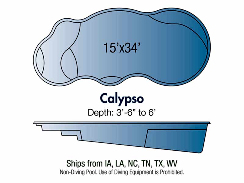 calypso fiberglass pool