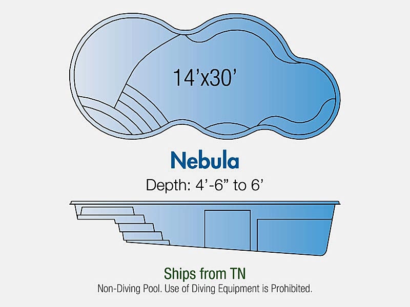 nebula fiberglass pool